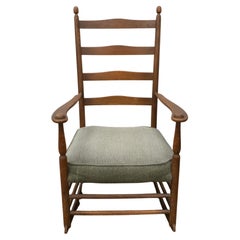 Stickley Co. Rocker à dos d'échelle de type Shaker, NYC vers 1910