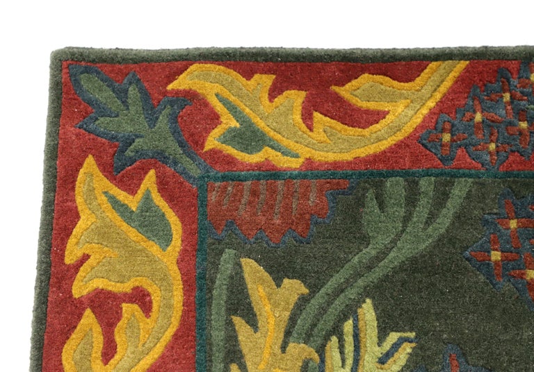 STICKLEY "English Garden" Nepalese HandKnotted Area Rug at 1stDibs