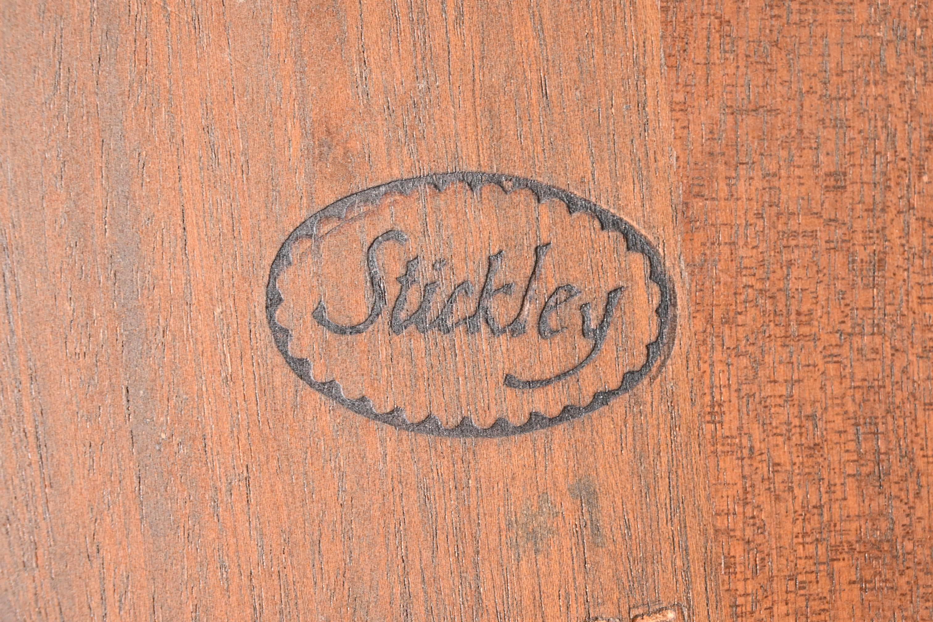 Stickley Federal Inlaid Mahogany Extension Dining Table, Newly Refinished 6