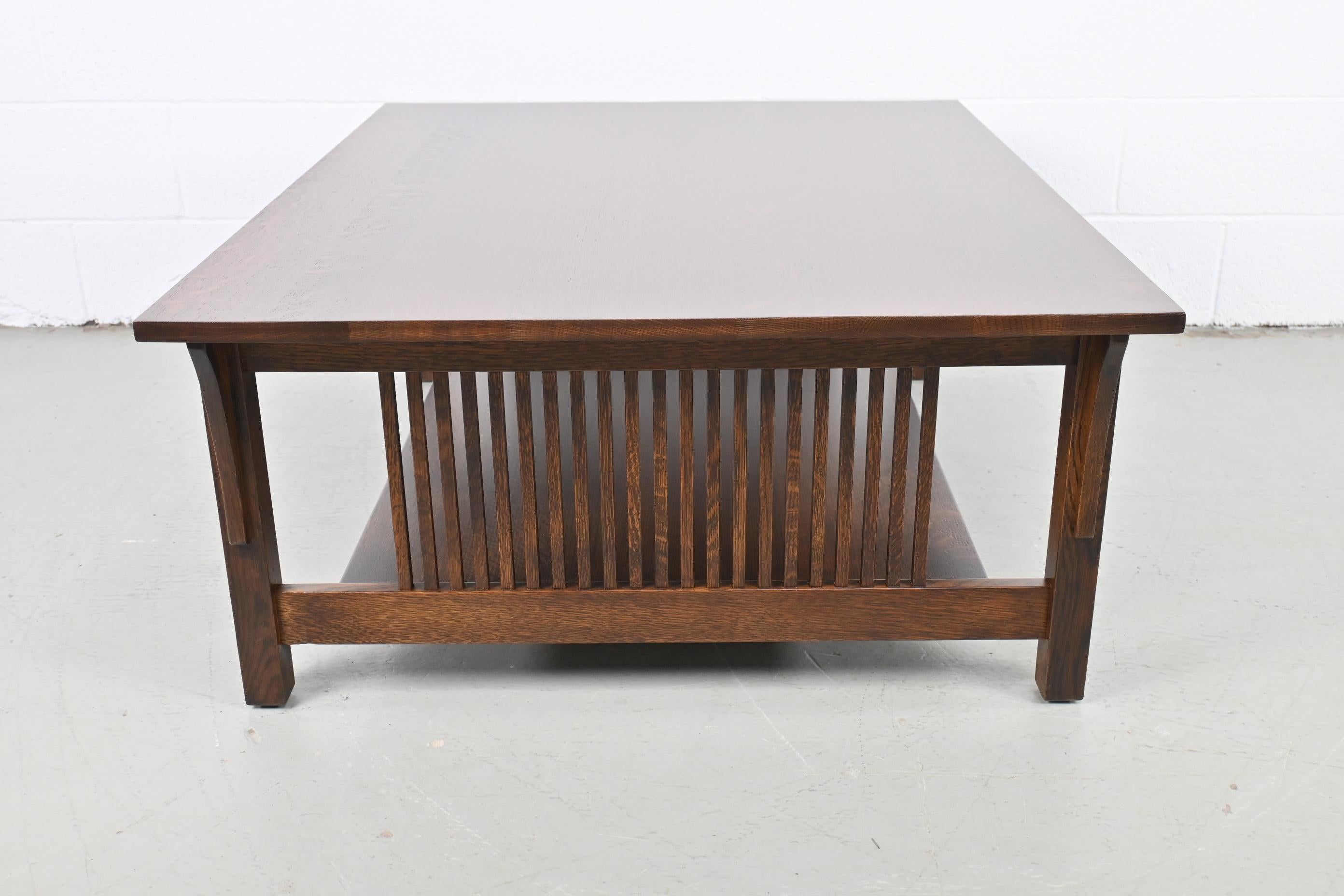 Stickley Furniture Mission Quarter Sawn Oak Coffee Table 5