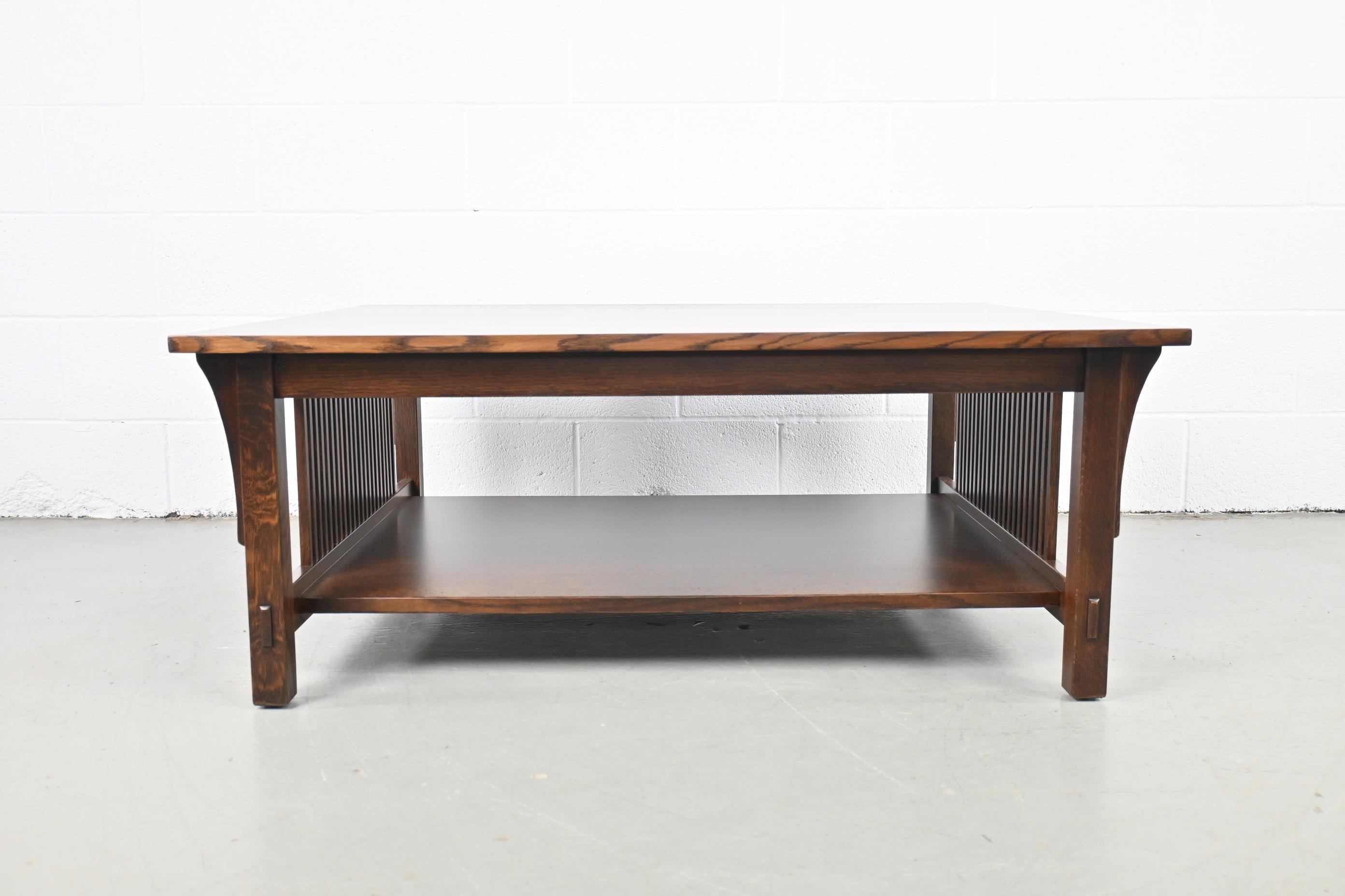 stickley mission coffee table