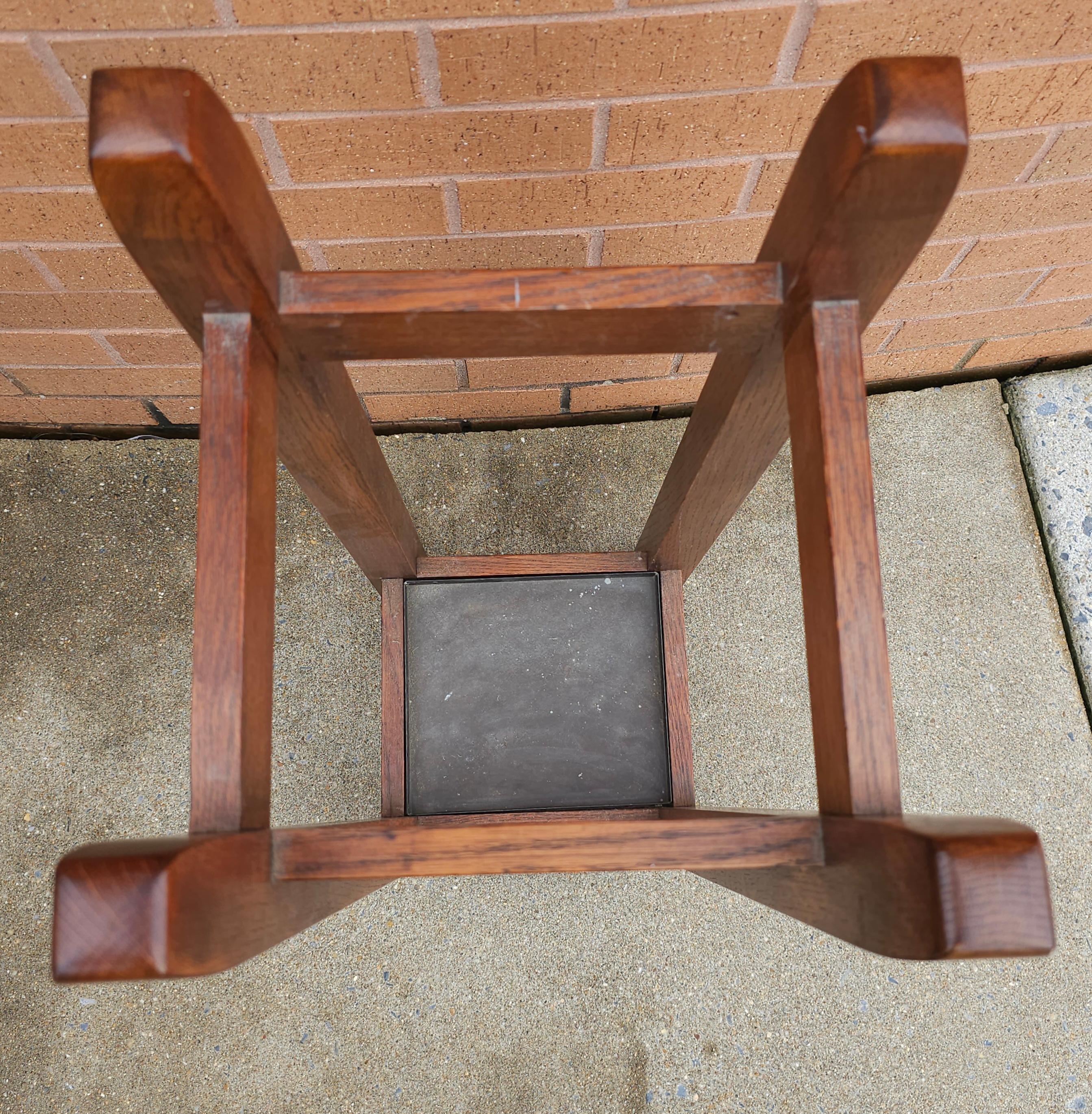 Stained Stickley Furniture Oak Umbrella Stand For Sale