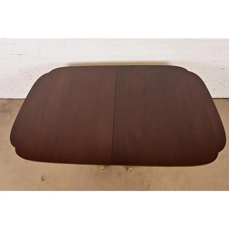 Stickley Georgian Mahogany Extension Dining Table, Newly Refinished For Sale 4