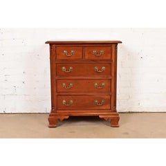 Stickley Georgian Solid Cherry Wood Nightstand or Bachelor Chest