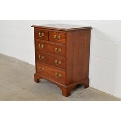 Stickley Georgian Solid Cherry Wood Nightstand or Bachelor Chest