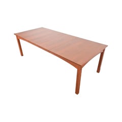 Mesa de comedor extensible de madera de cerezo Stickley Harvey Ellis, recién acabada