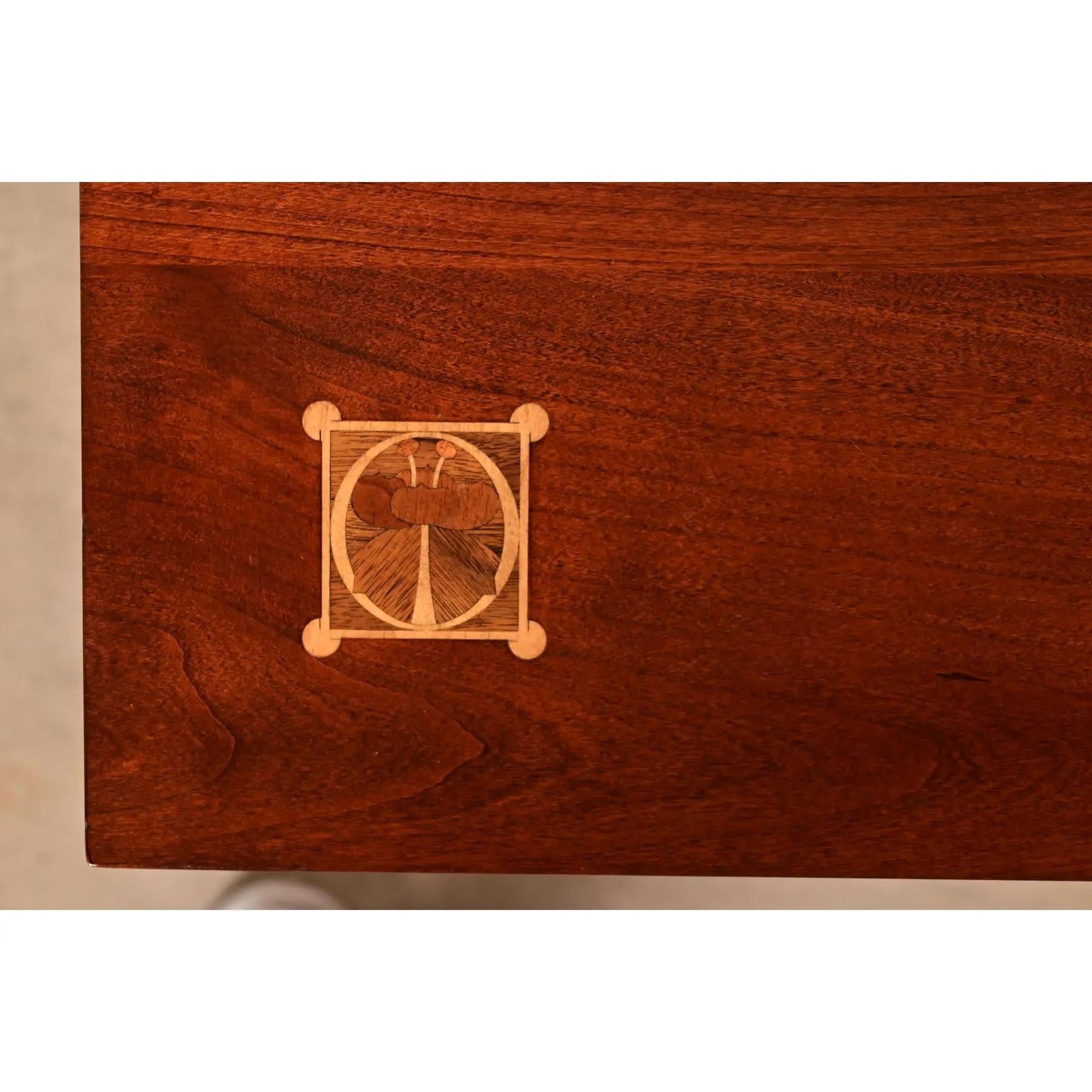 Table basse en bois de cerisier marqueté Stickley Harvey Ellis Collectional Arts & Crafts en vente 5