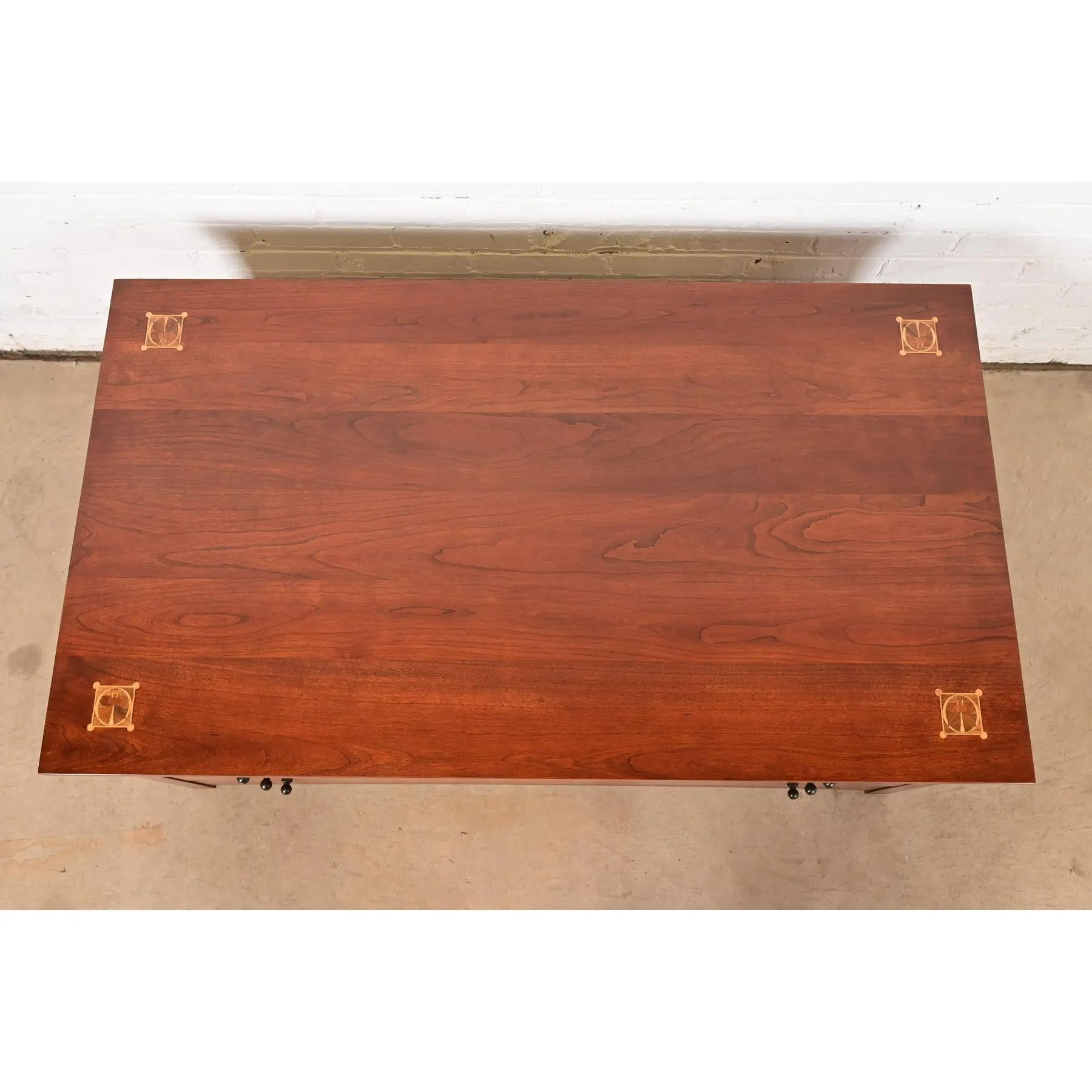 Table basse en bois de cerisier marqueté Stickley Harvey Ellis Collectional Arts & Crafts en vente 6