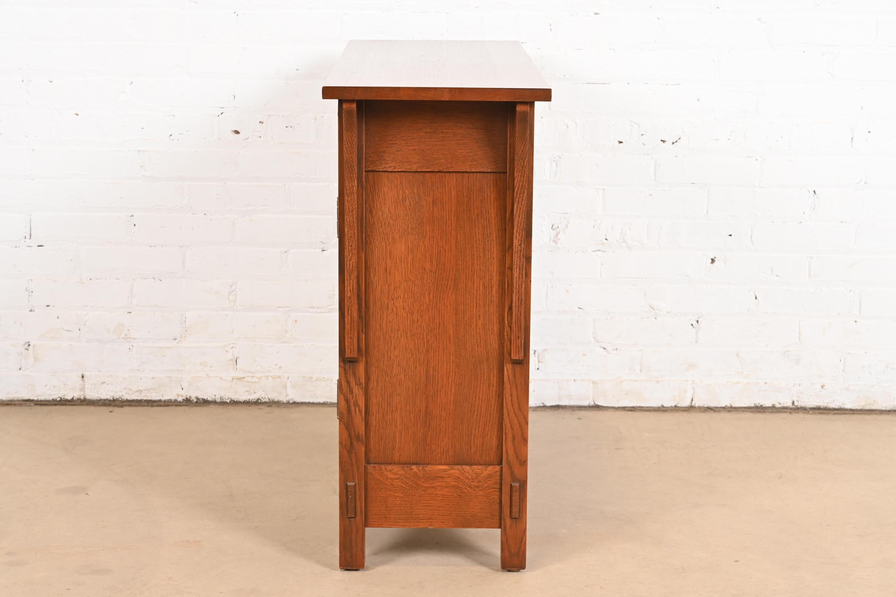 Stickley Harvey Ellis Collection Arts & Crafts Inlaid Oak Buffet Server 4