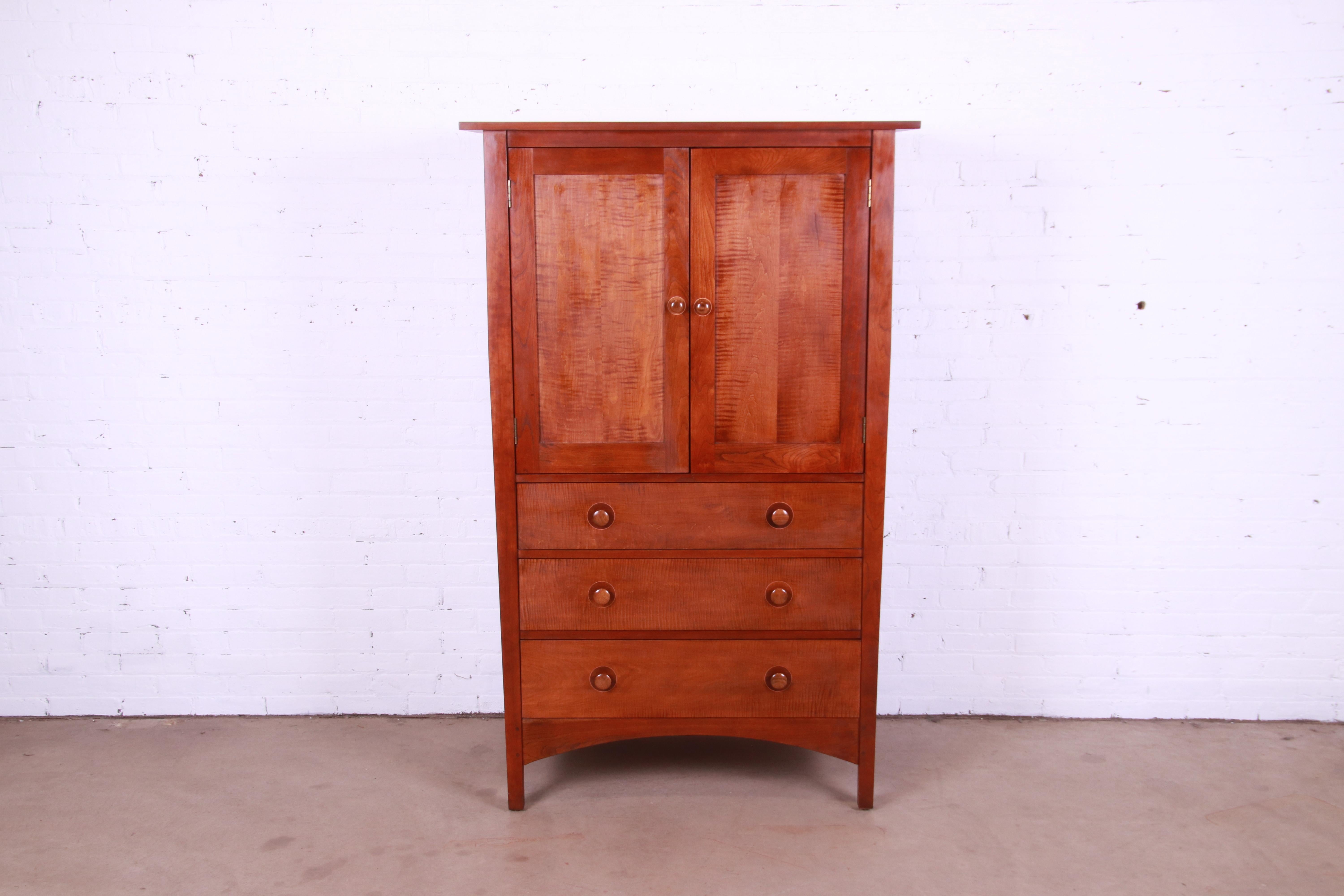 A gorgeous Mission or Arts & Crafts style armoire dresser or gentleman's chest

By Stickley, 