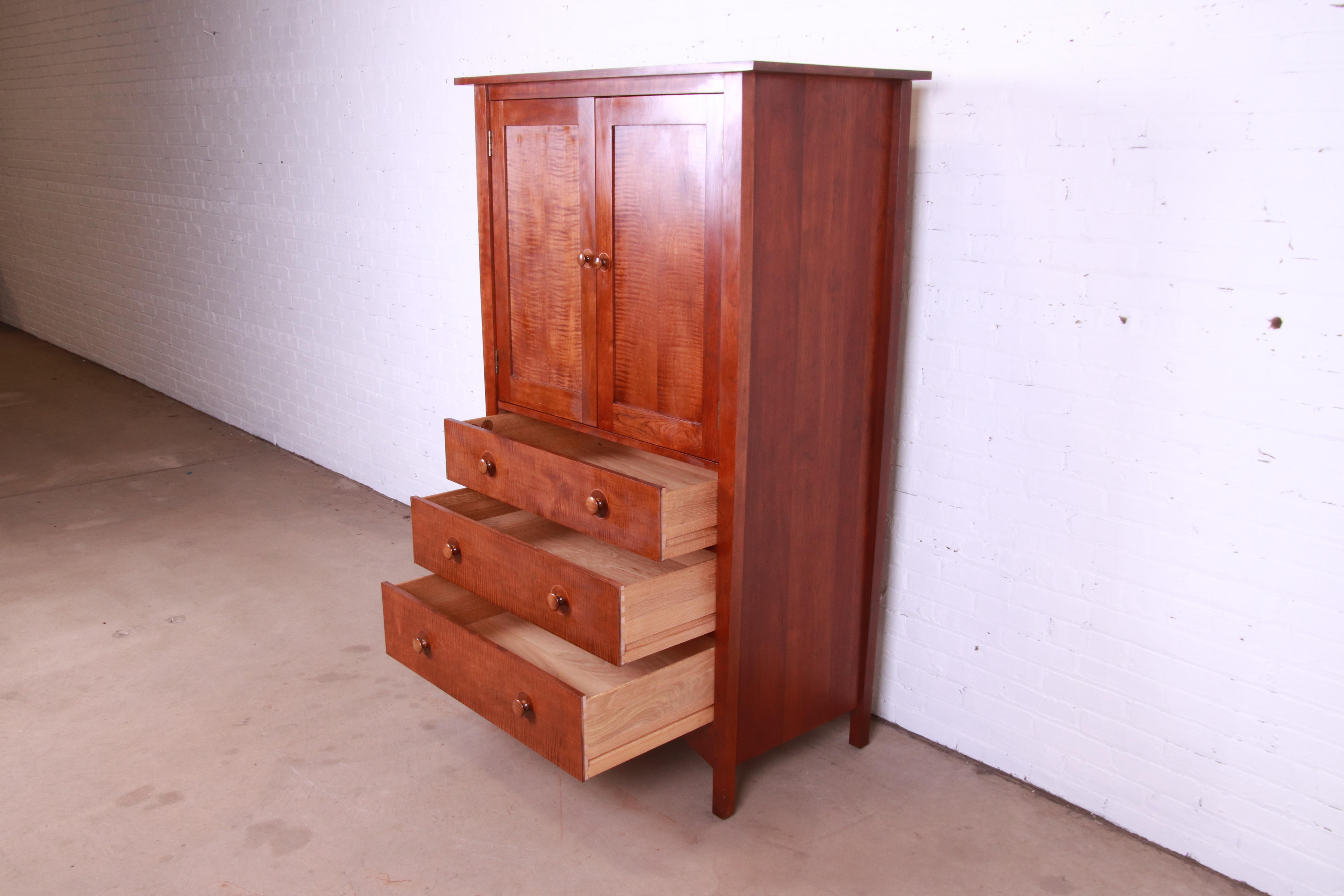 cherry wood armoires
