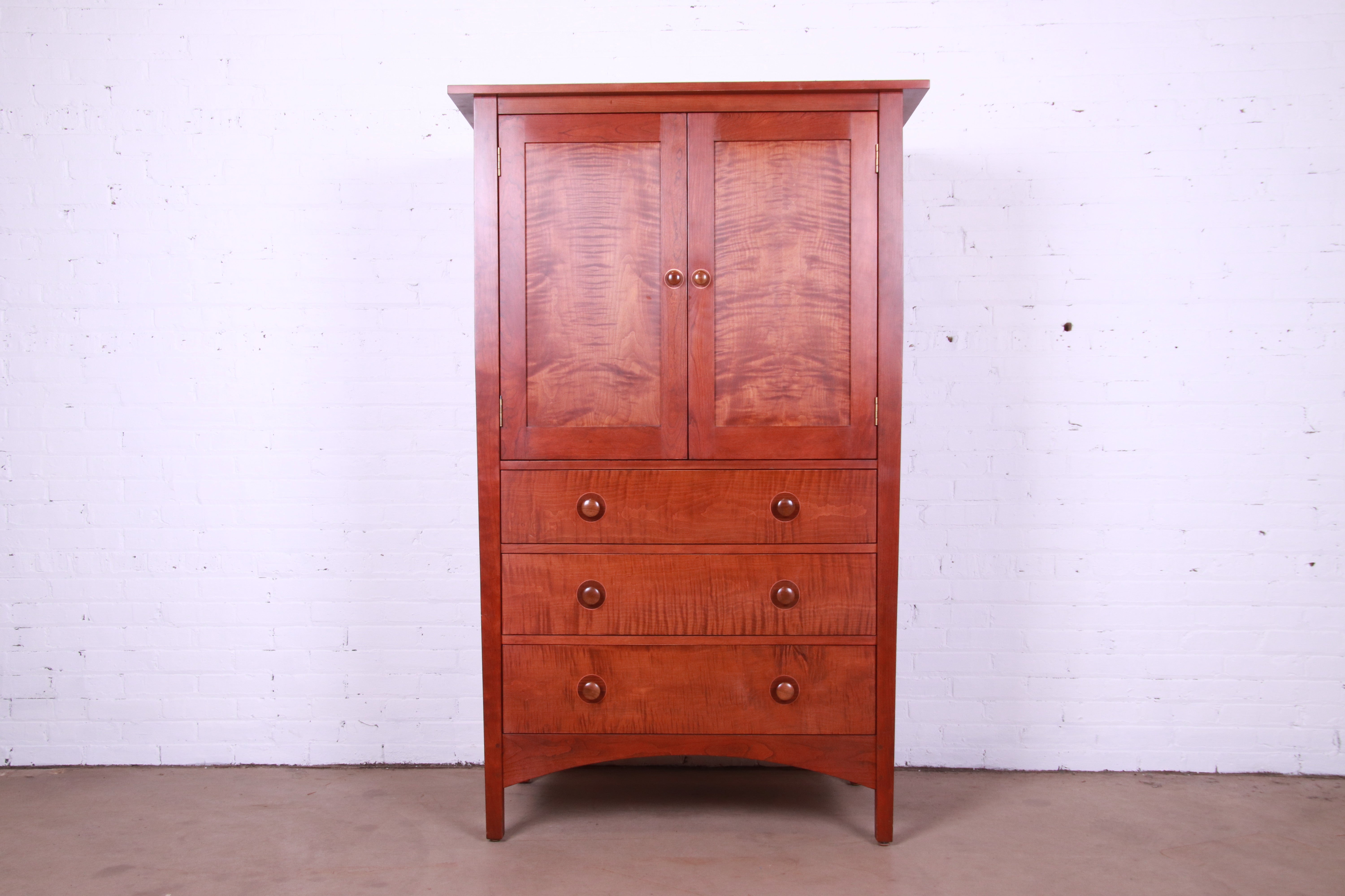 A gorgeous Arts & Crafts style armoire dresser or gentleman's chest

By Stickley, 