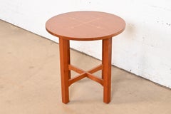 Stickley Harvey Ellis Collection Inlaid Cherry Wood Arts & Crafts Side Table