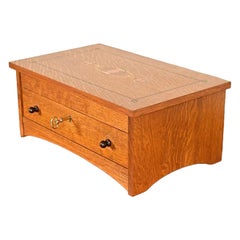 Stickley Harvey Ellis Collection Mission Arts & Crafts Inlaid Oak Jewelry Box
