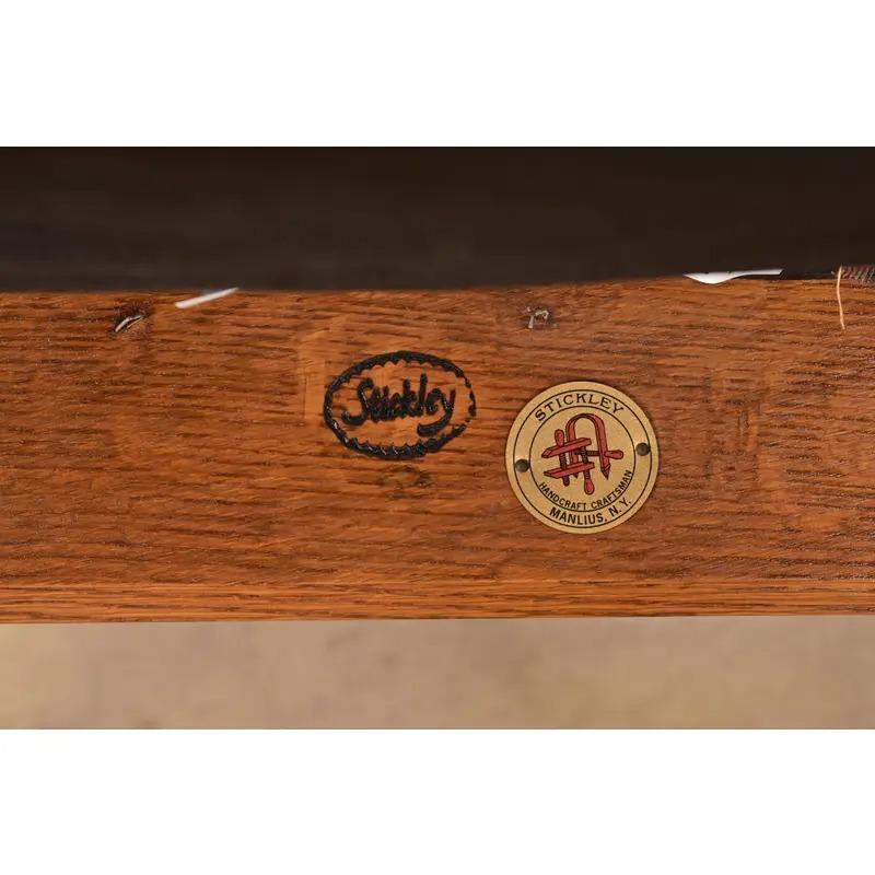 Stickley Harvey Ellis Collection Mission Arts & Crafts Inlaid Oak Schaukelstuhl im Angebot 5