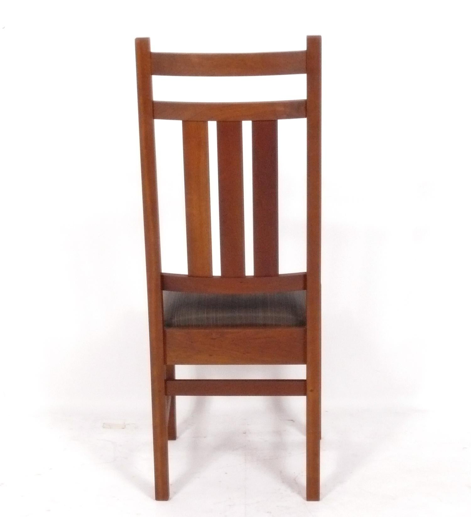 Stickley Harvey Ellis Mission Dining Chairs Arts & Crafts In Good Condition In Atlanta, GA