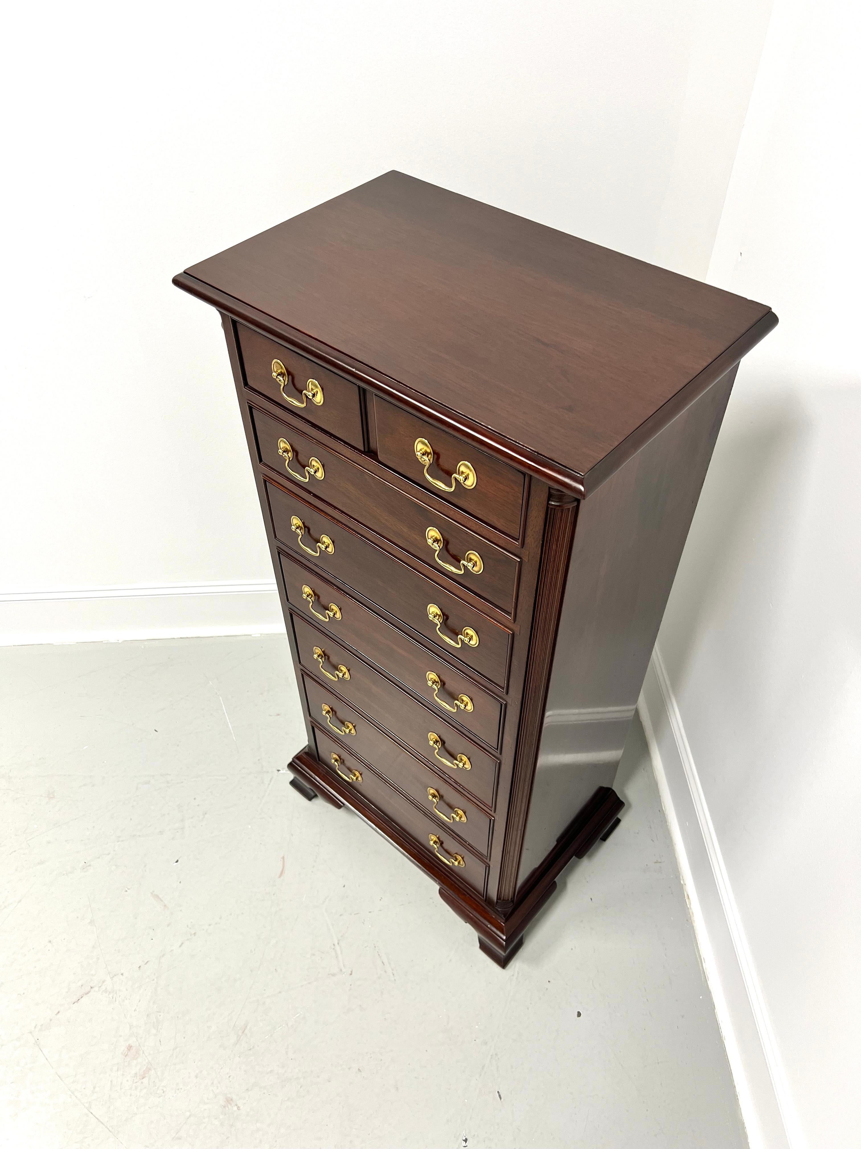 American STICKLEY Mahogany Chippendale Semainier Lingerie Chest For Sale