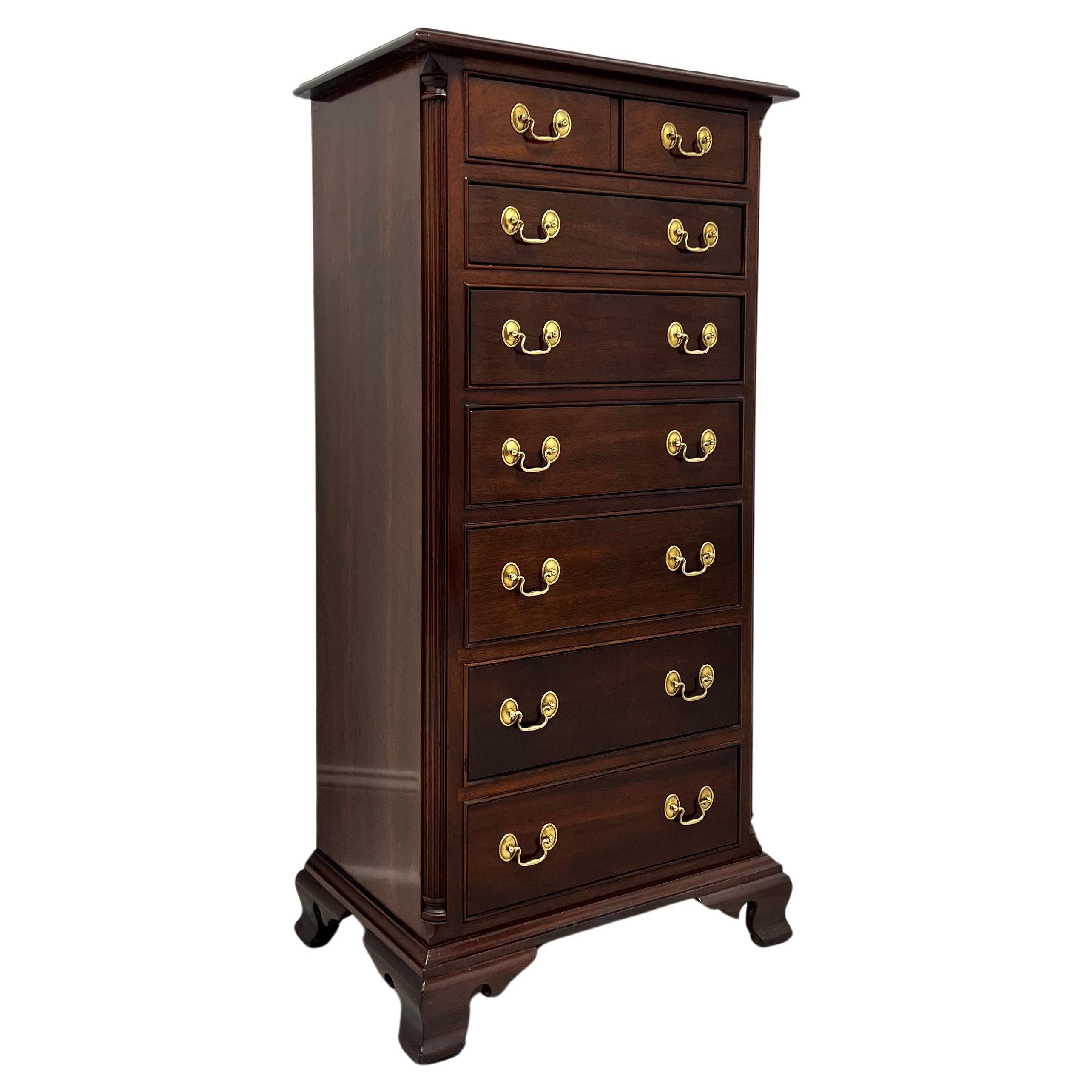 STICKLEY Mahogany Chippendale Semainier Lingerie Chest For Sale