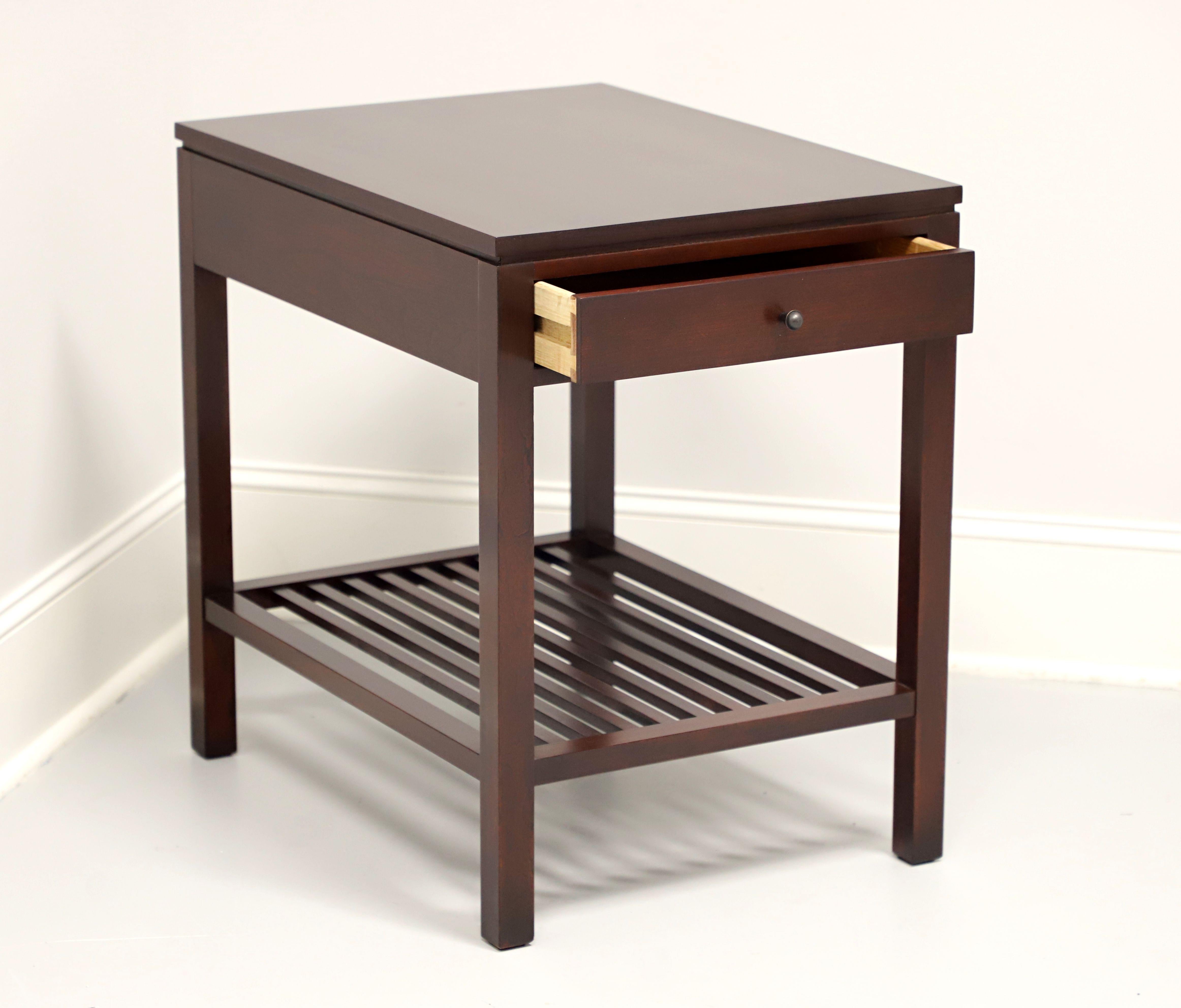 STICKLEY Metropolitan Cherry Contemporary End Side Table In Good Condition In Charlotte, NC