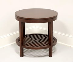 STICKLEY Metropolitan Cherry Contemporary Round Lamp Table