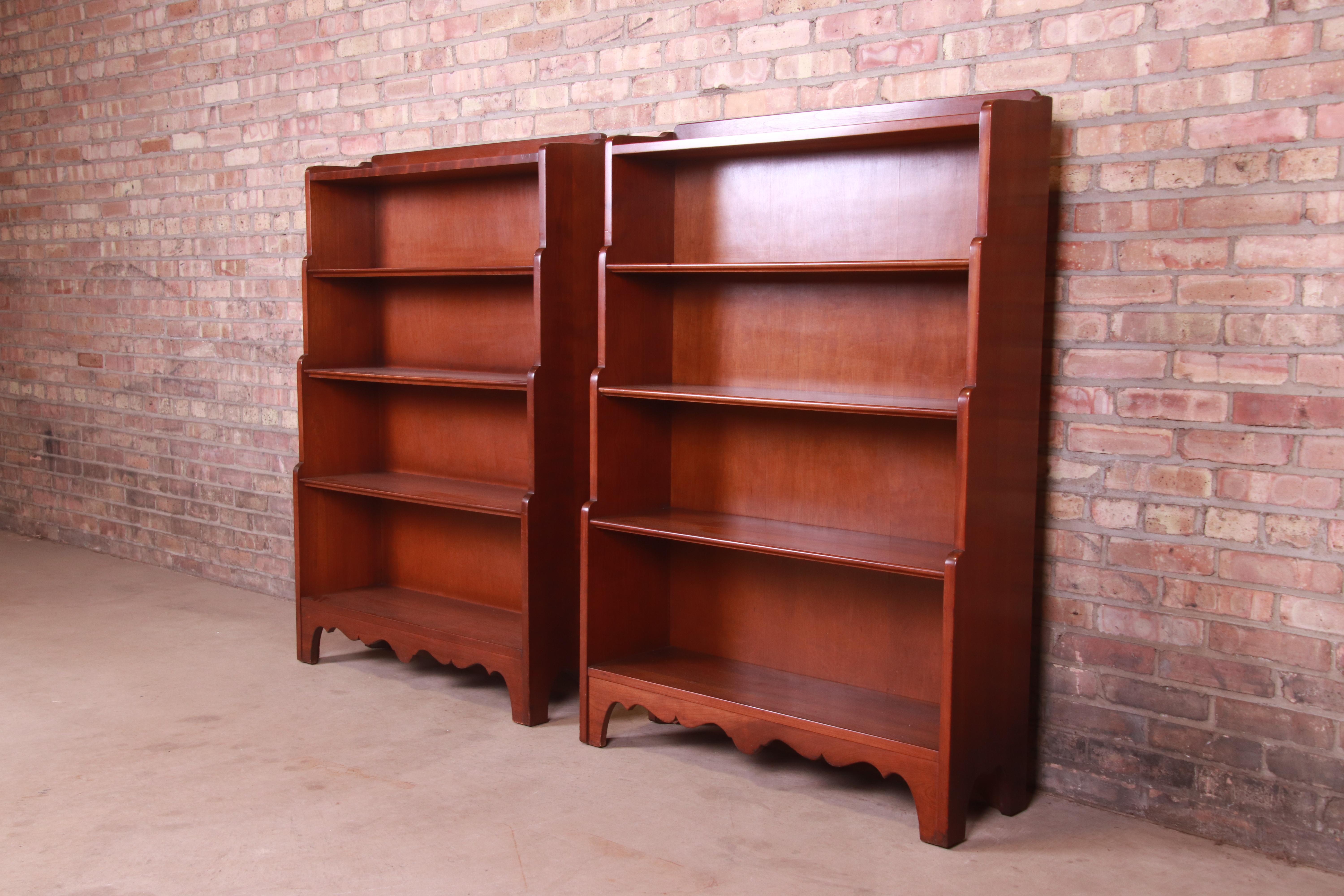 solid cherry bookcases