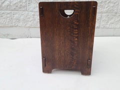 Stickley Mission Arts and Crafts Magazine Rack in the style of Gustav