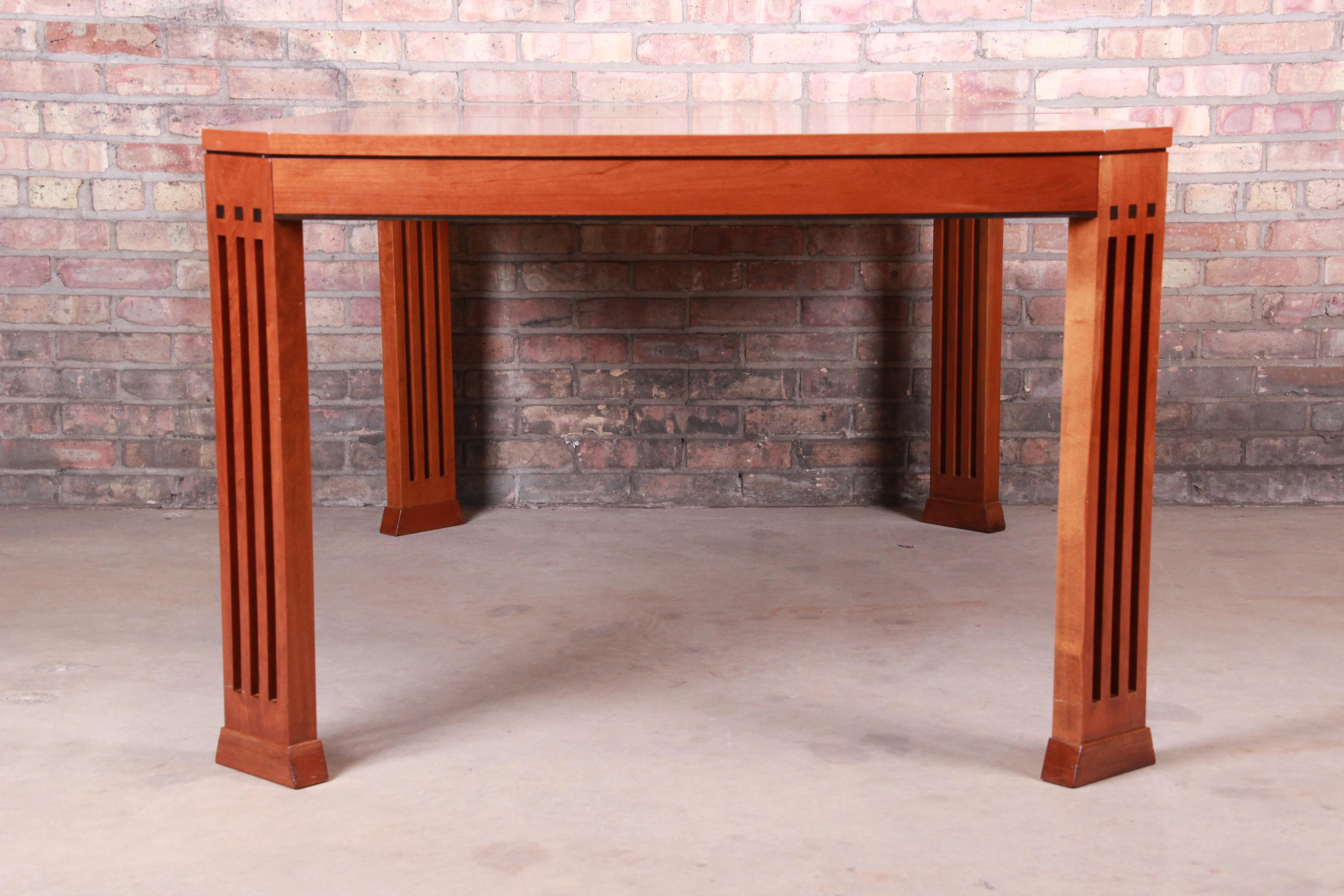 Stickley Mission Arts & Crafts Cherry Extension Dining Table, Restored 11
