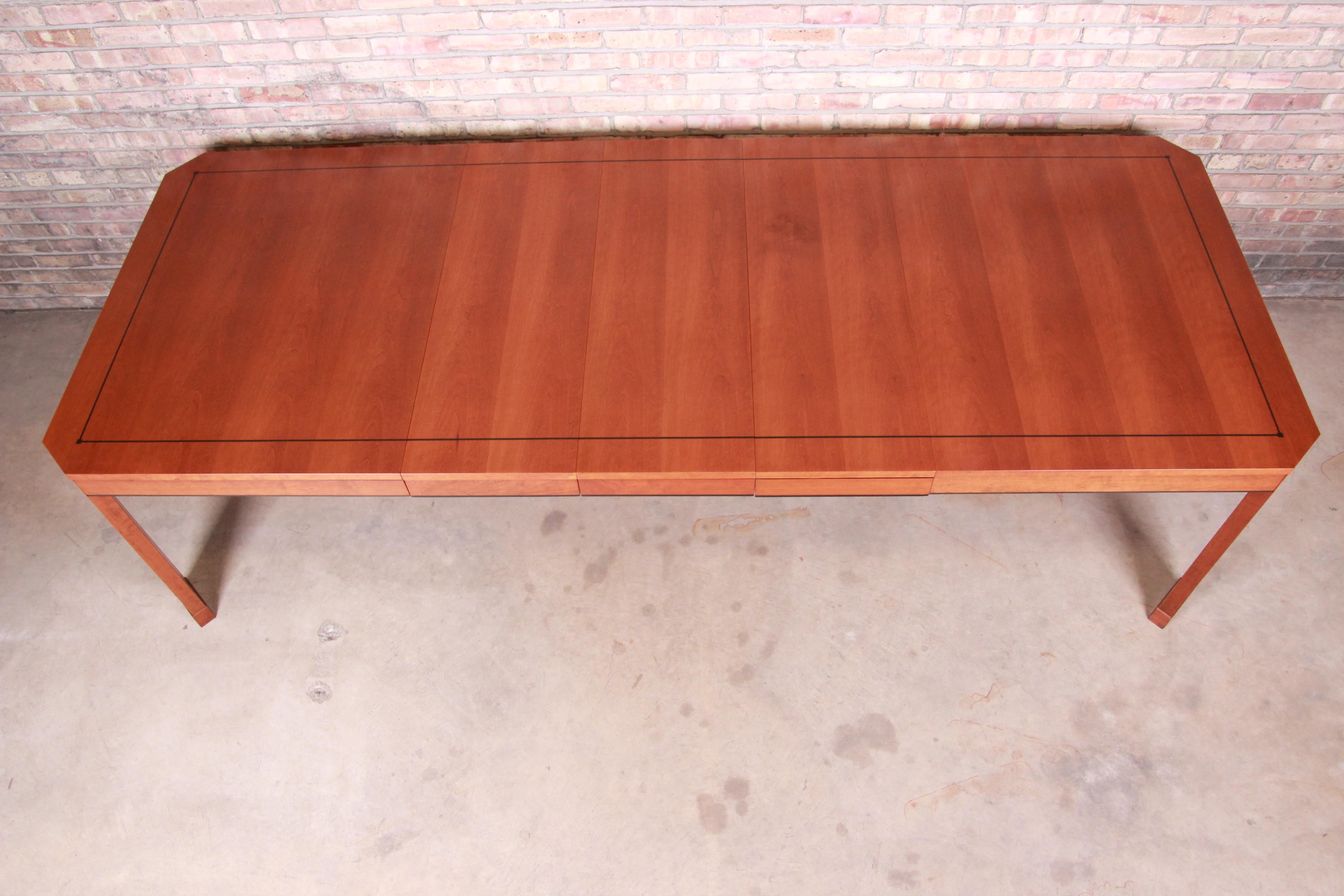 Contemporary Stickley Mission Arts & Crafts Cherry Extension Dining Table, Restored