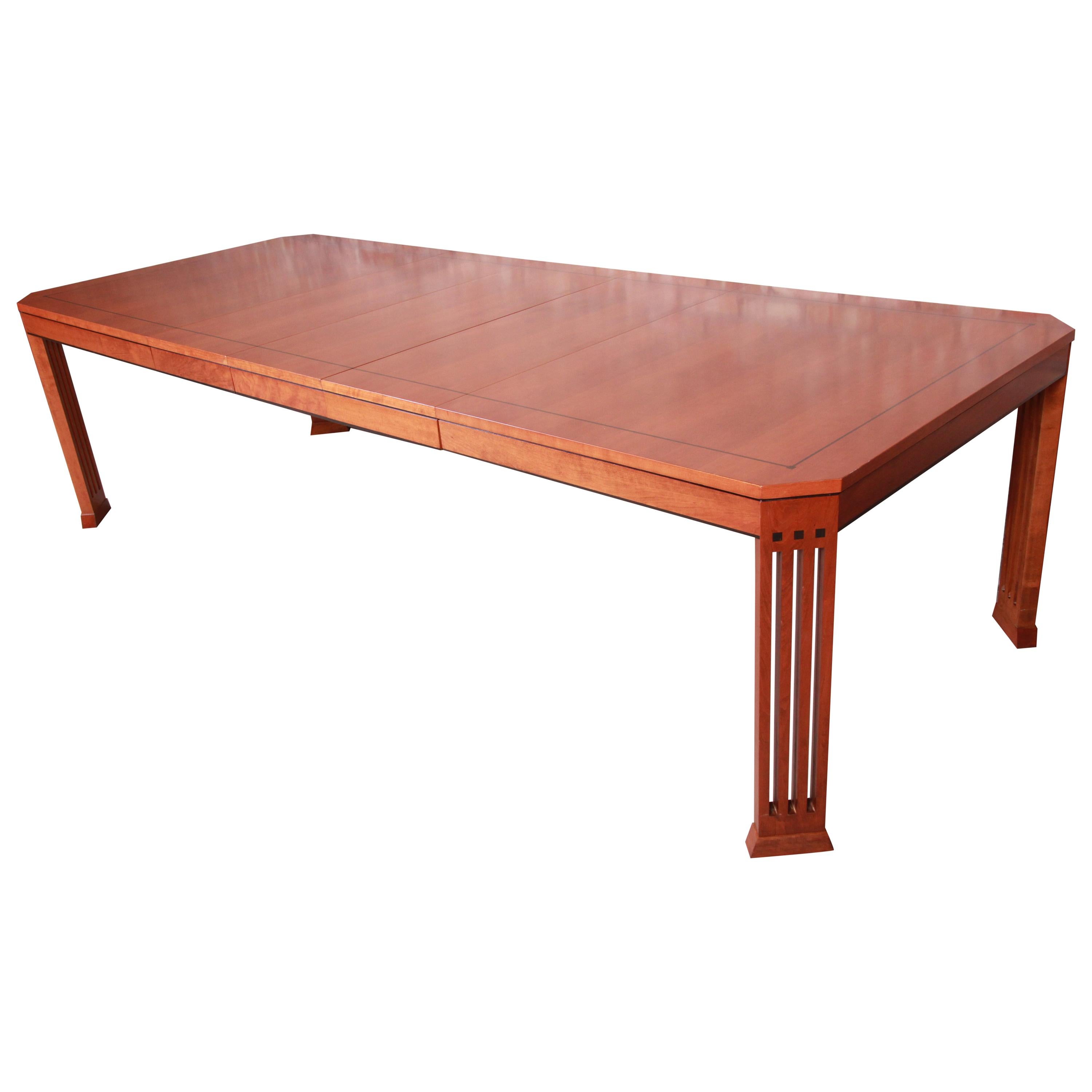 Stickley Mission Arts & Crafts Cherry Extension Dining Table, Restored