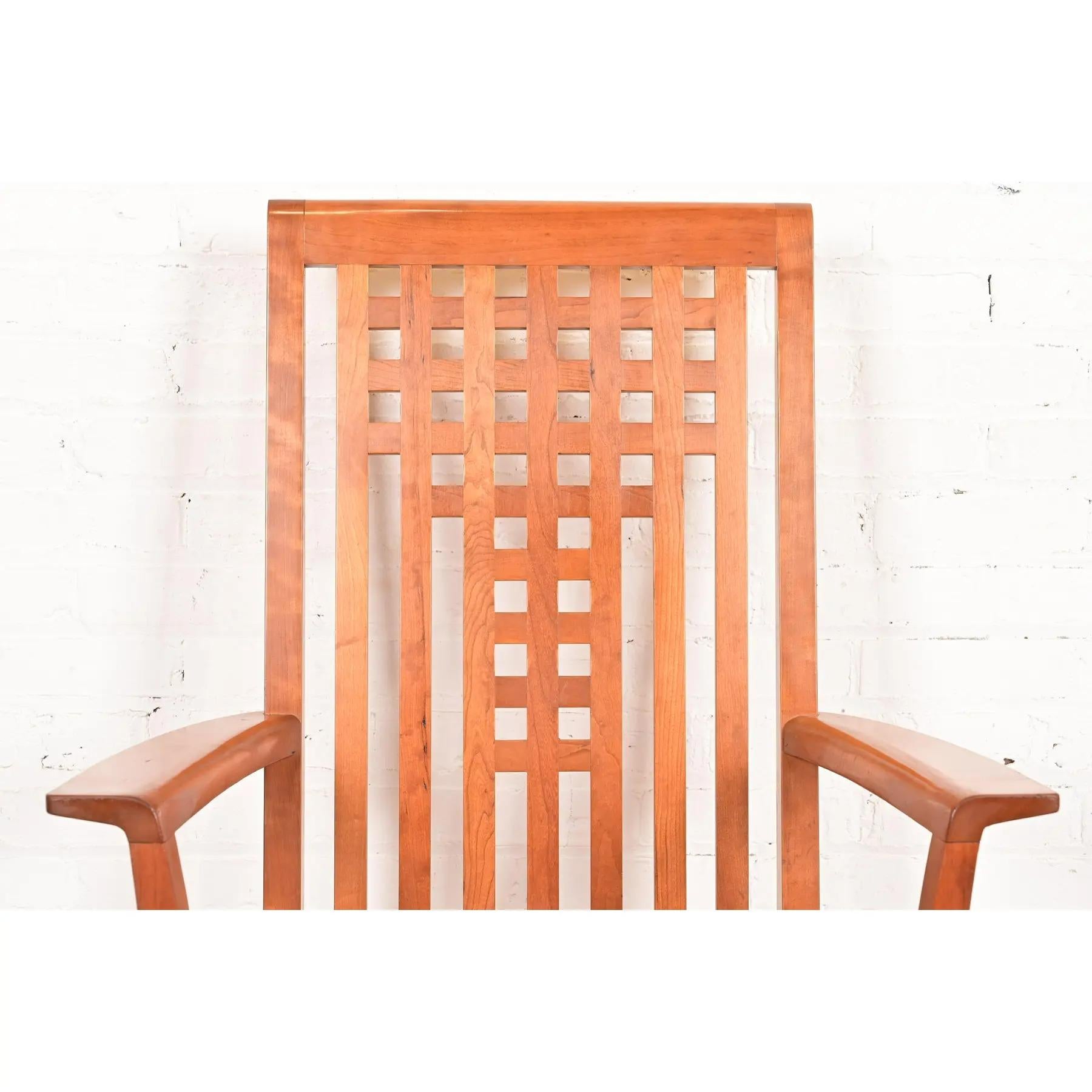 Tappezzeria Poltrone in legno di Wood della Stickley Mission Arts & Crafts, coppia in vendita