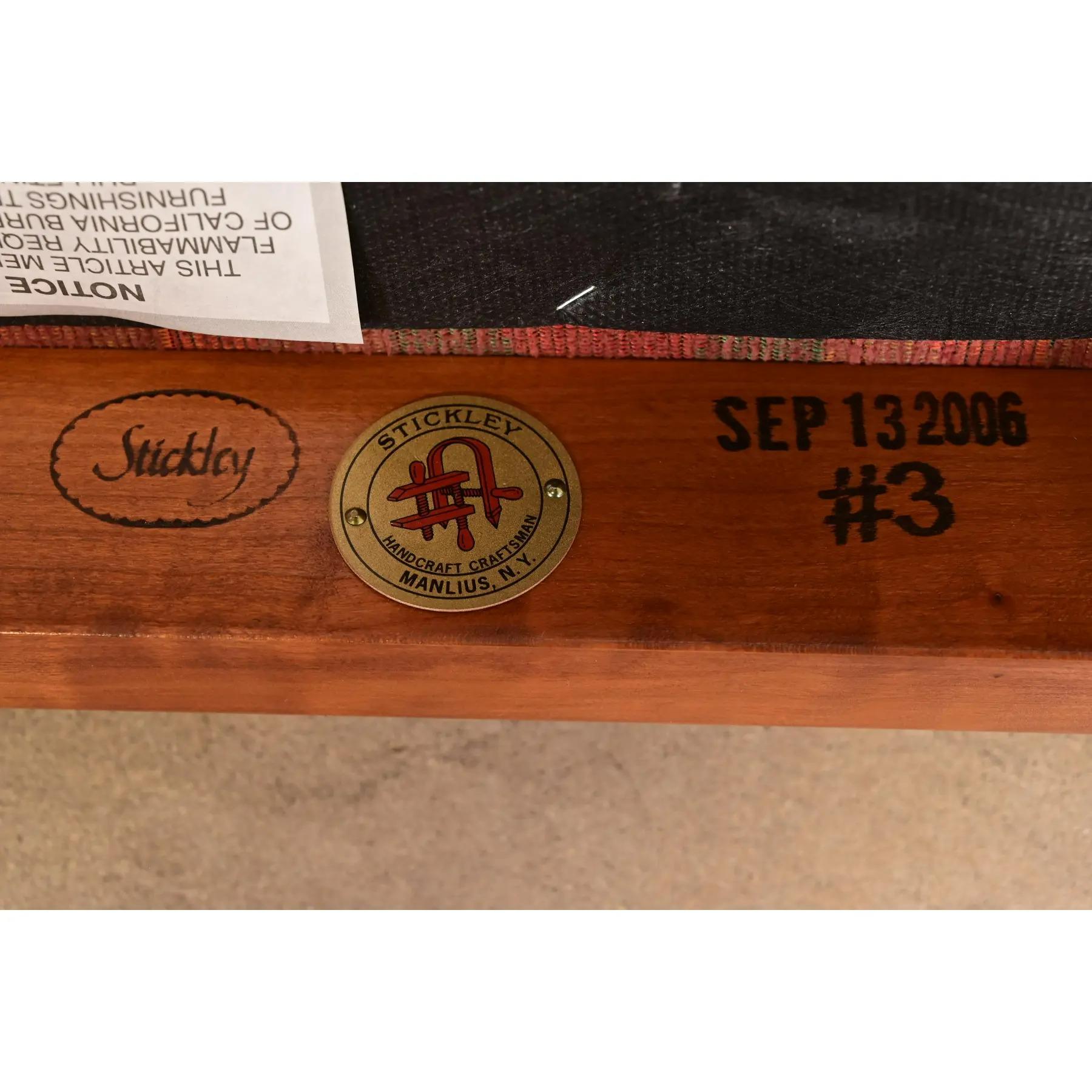 Stickley Mission Arts & Crafts Esszimmerstühle aus Kirschholz, Vierer-Set im Angebot 6