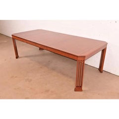 Mesa de comedor Stickley Mission Arts & Crafts de madera de cerezo, recién restaurada