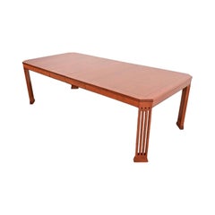 Mesa de comedor Stickley Mission Arts & Crafts de madera de cerezo, recién restaurada