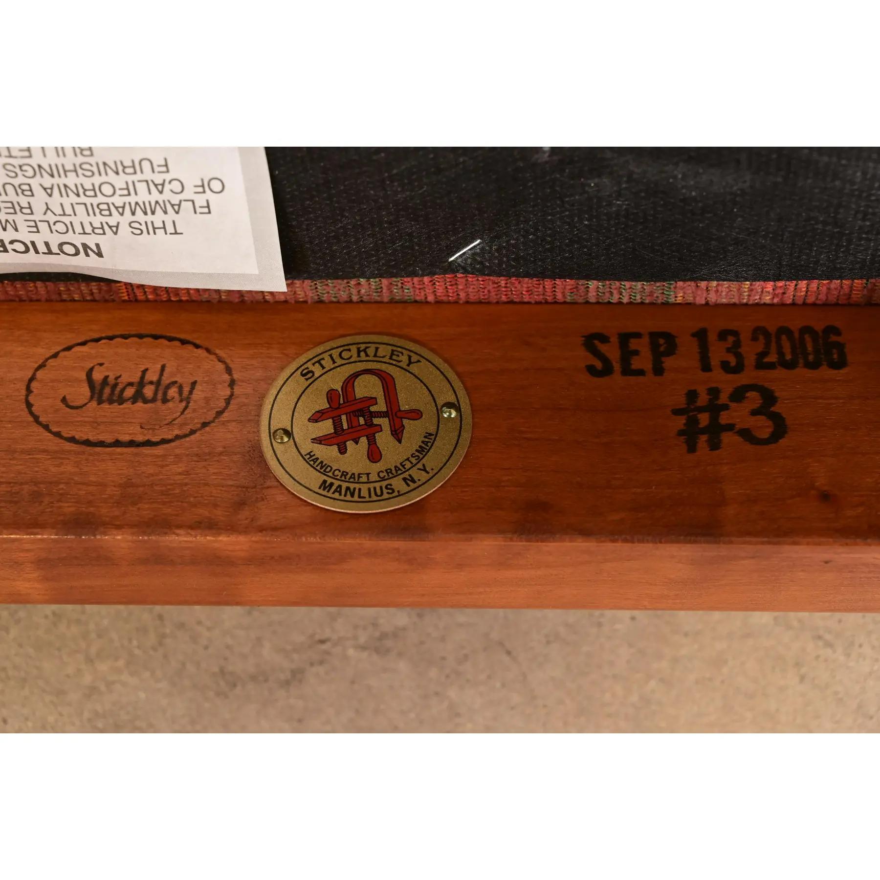 Stickley Mission Arts & Crafts Kirschholz Beistellstühle oder Esszimmerstühle, Paar im Angebot 5