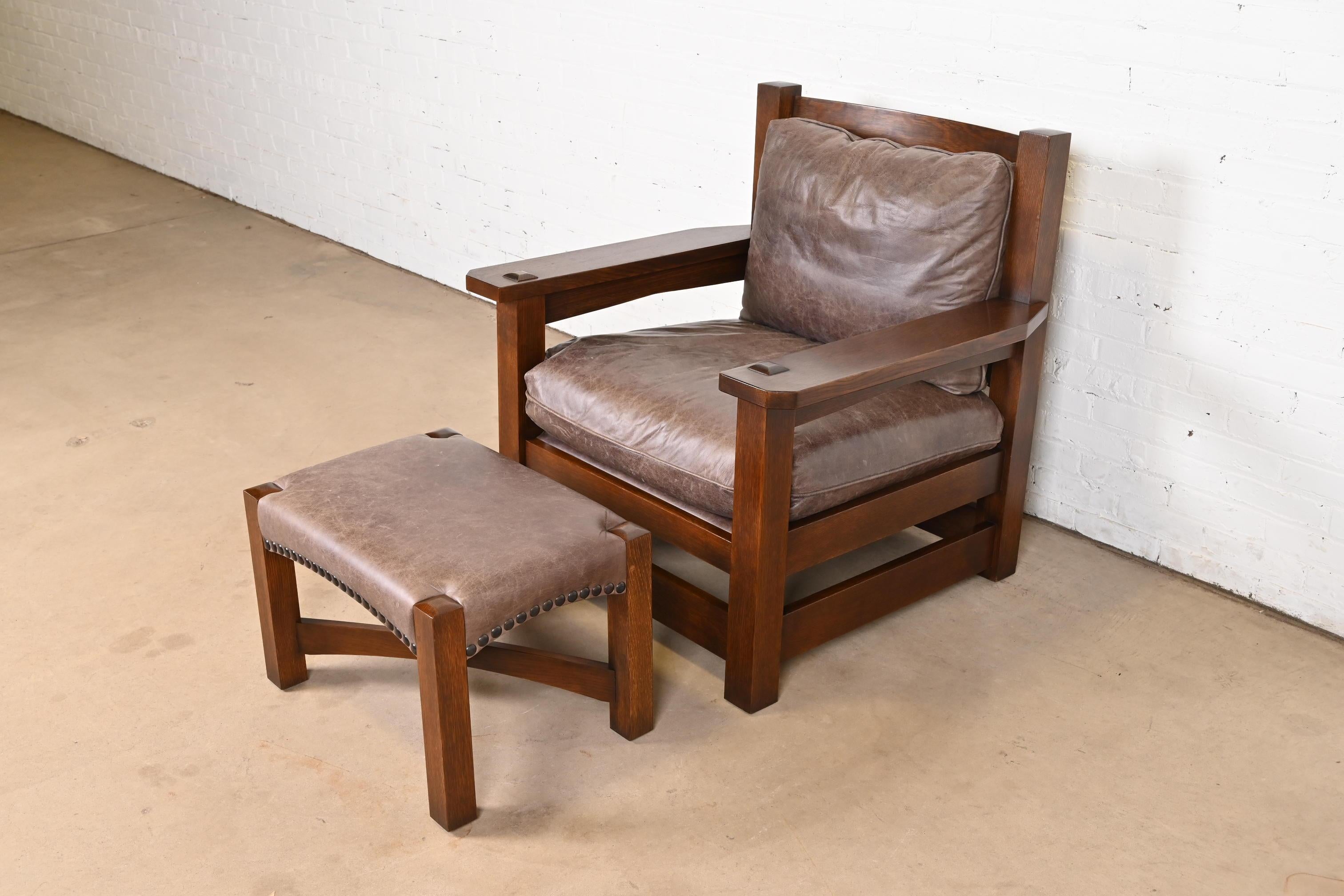 mission chair and ottoman
