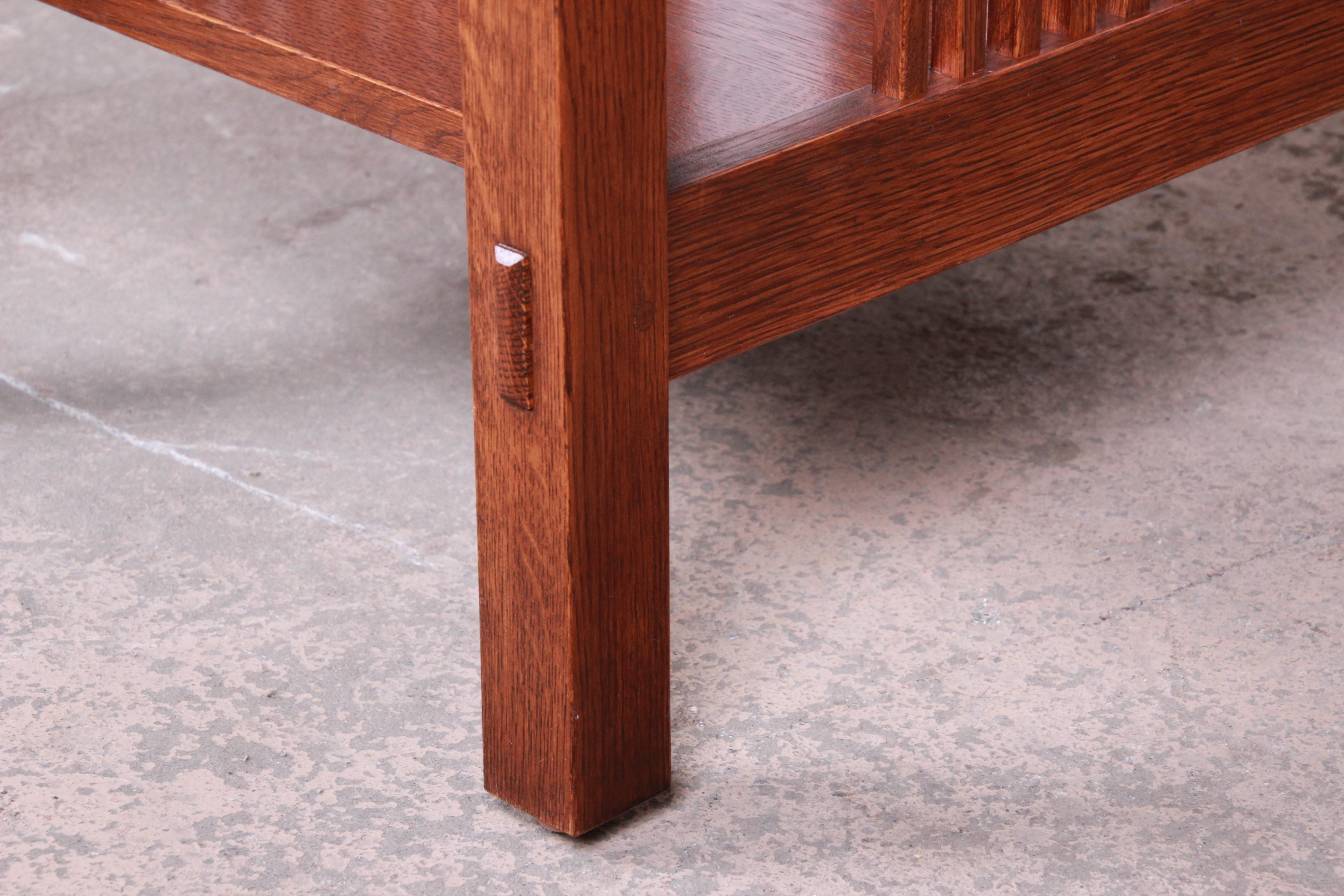 Stickley Mission Arts & Crafts Solid Quartersawn Oak Occasional Side Table 3
