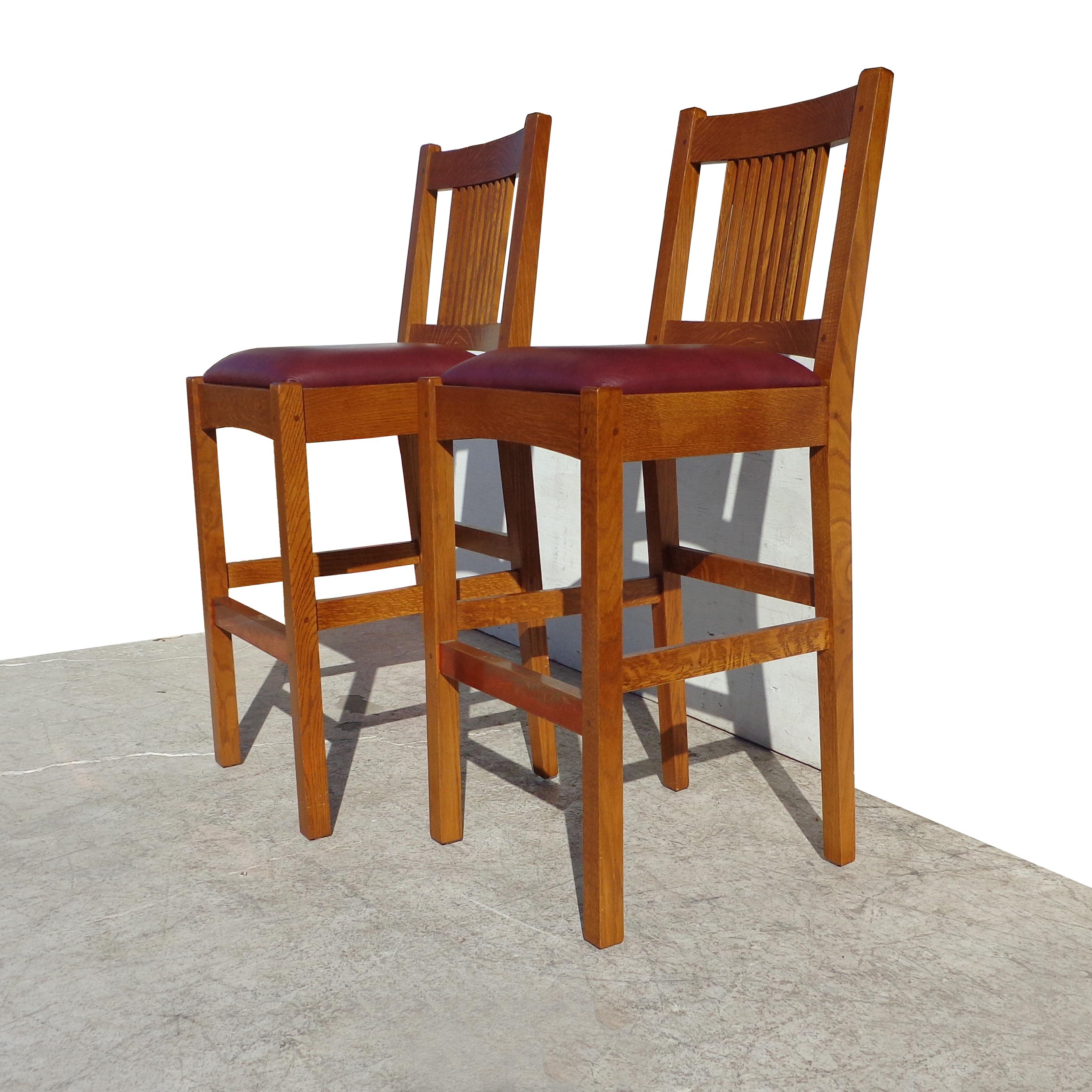 mission style bar stools