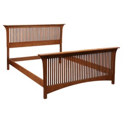 Stickley Mission Collection Arts and Crafts Bed Frame in Oak