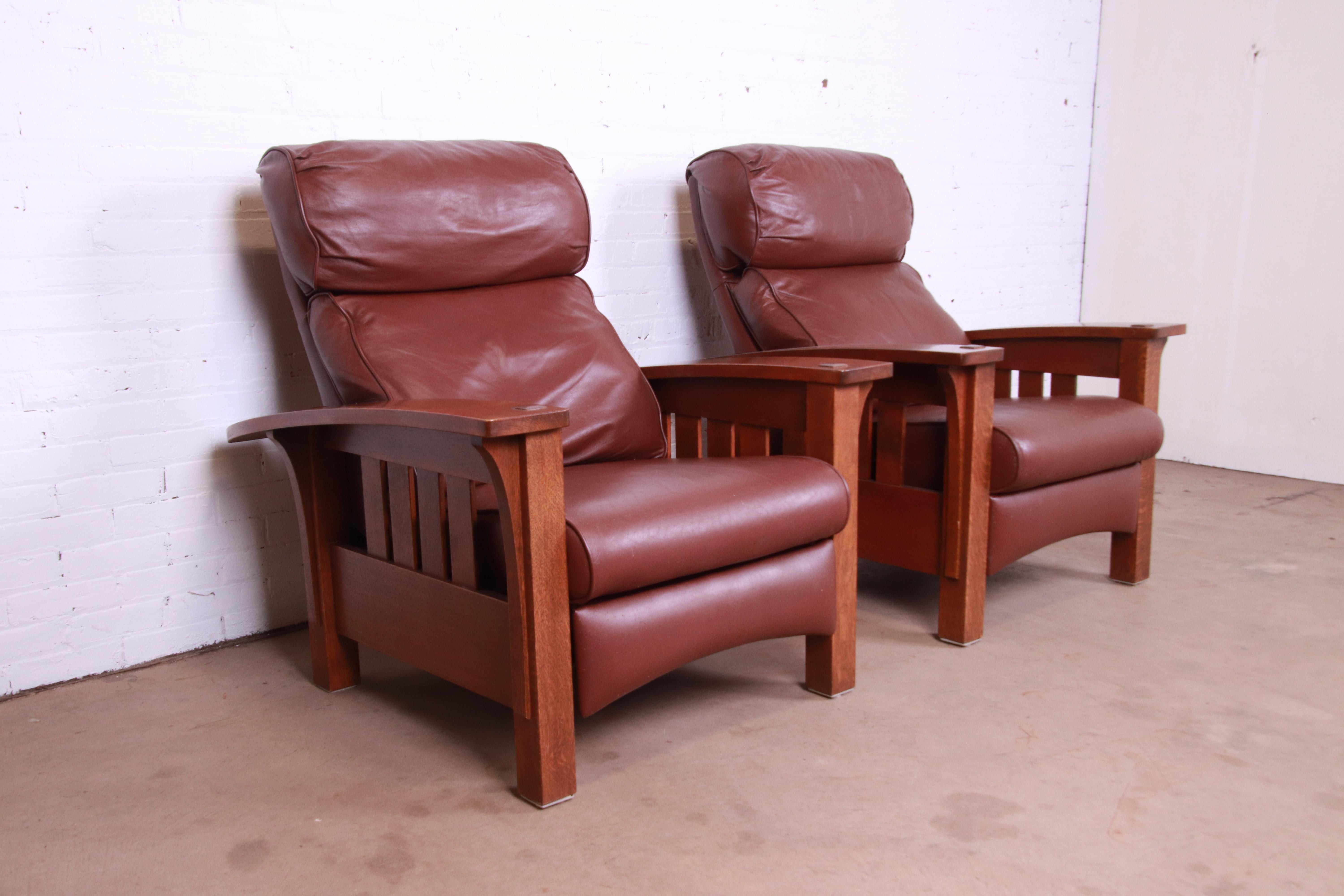 leather mission chair
