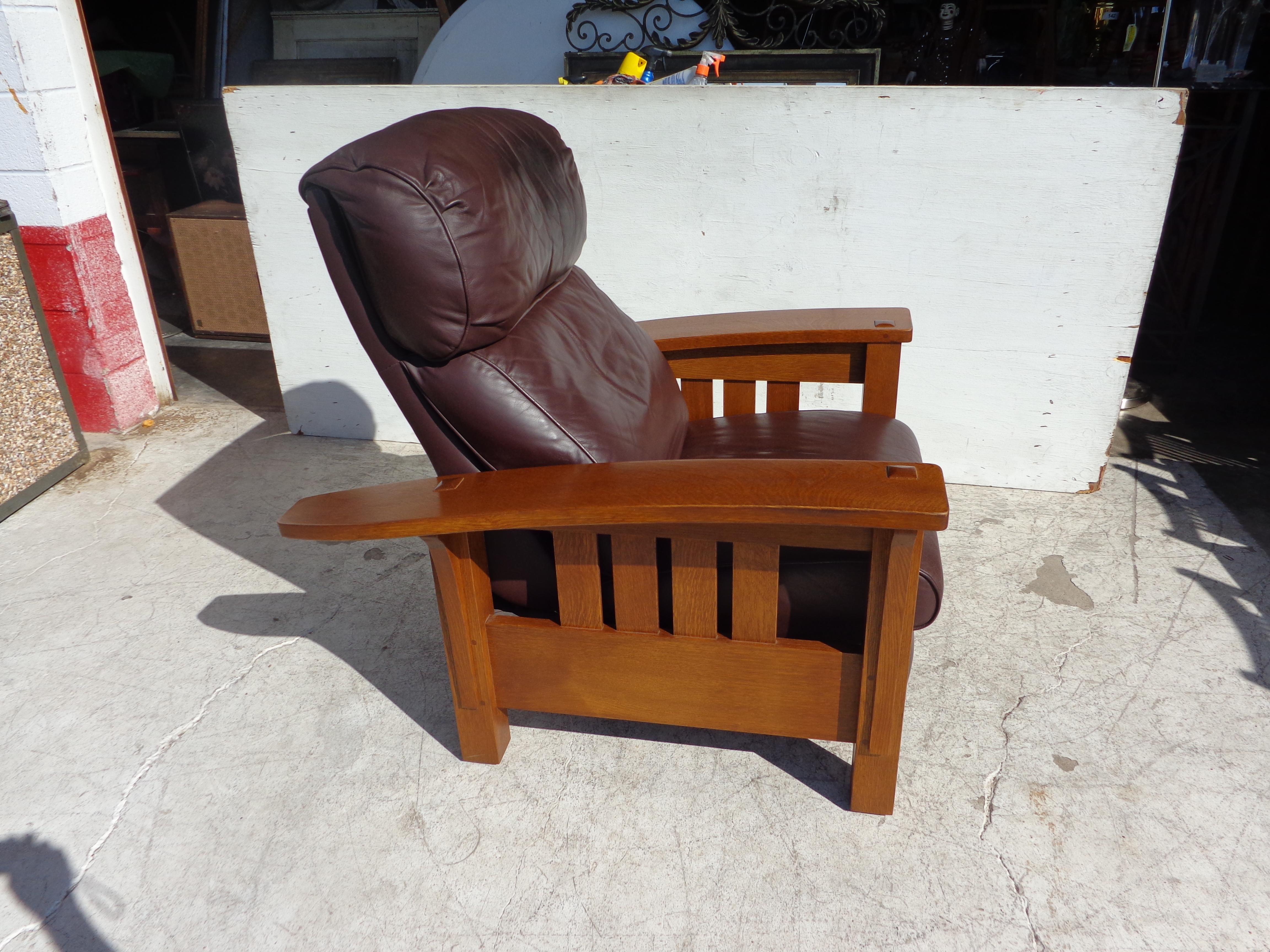 stickley bow arm morris recliner price