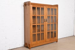 Stickley Mission Oak Arts and Crafts Bookcase Cabinet