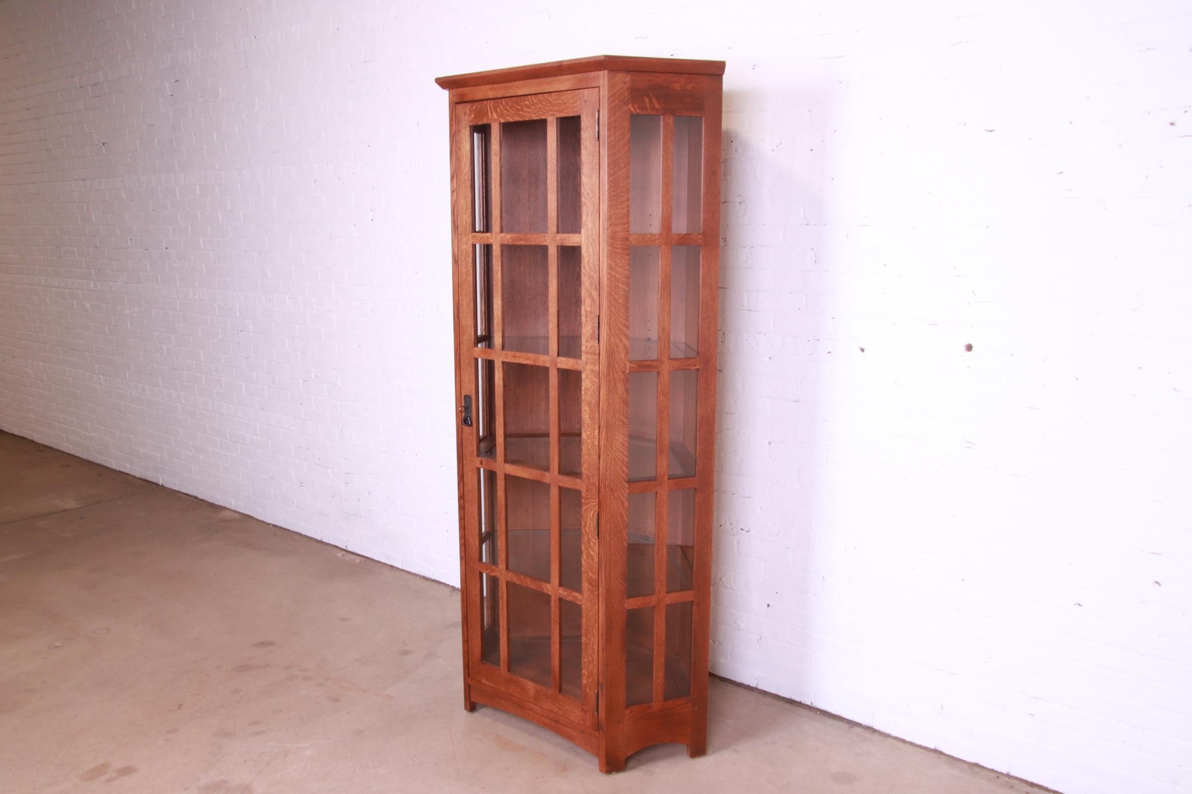 mission corner cabinet