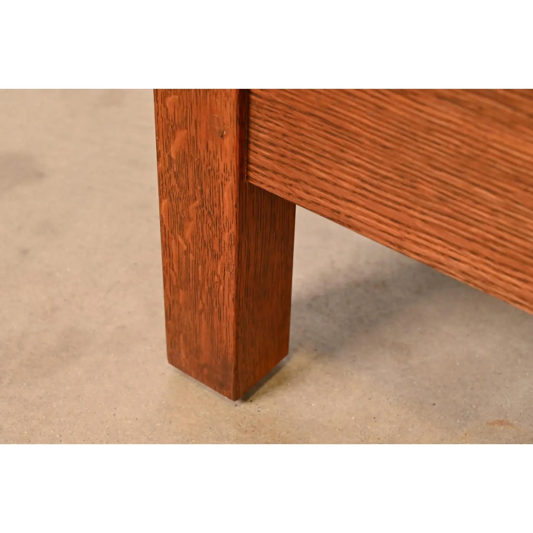 Stickley Mission Oak Arts and Crafts Settle Sofa 4