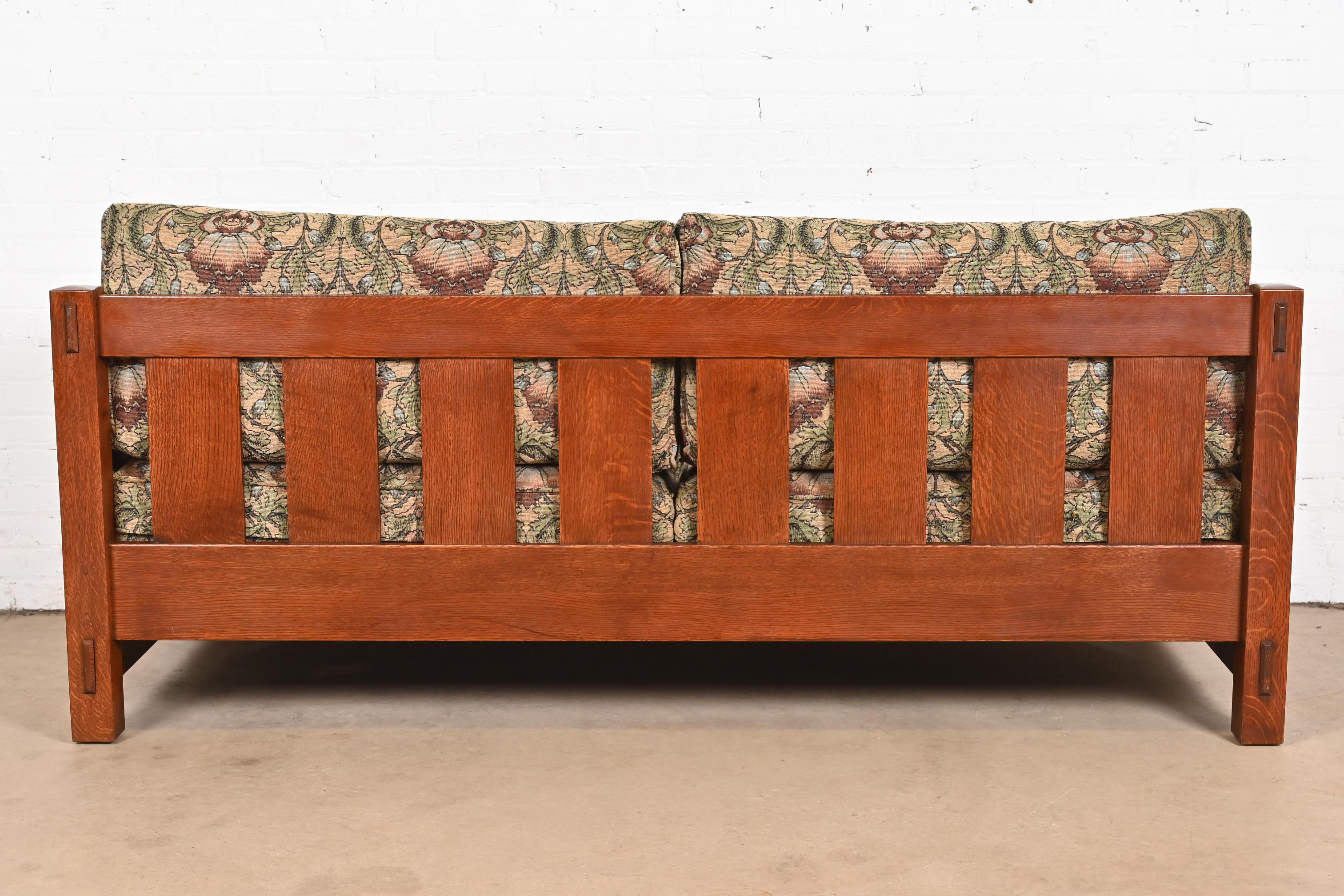 Sofá Settle Stickley Mission Oak Arts & Crafts en venta 4