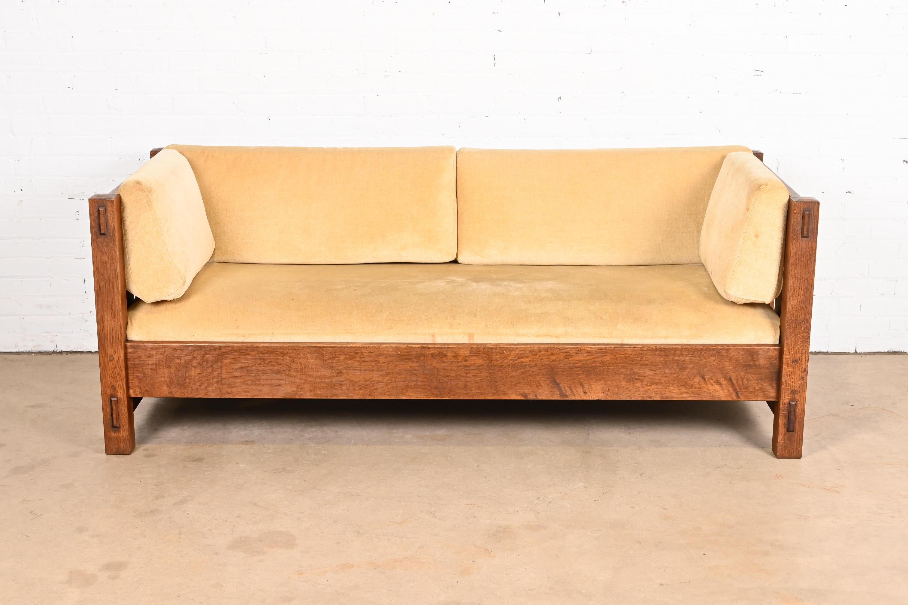 Sofá Settle Stickley Mission Oak Arts & Crafts en venta 5