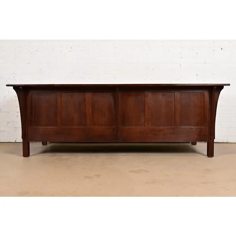 Sofá Settle Stickley Mission Oak Arts & Crafts en venta 5