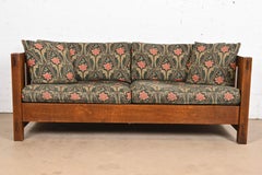 Stickley Mission Eichenholz Arts and Crafts-Sofa