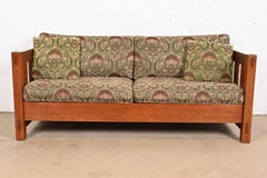 Stickley Mission Eichenholz Arts and Crafts-Sofa