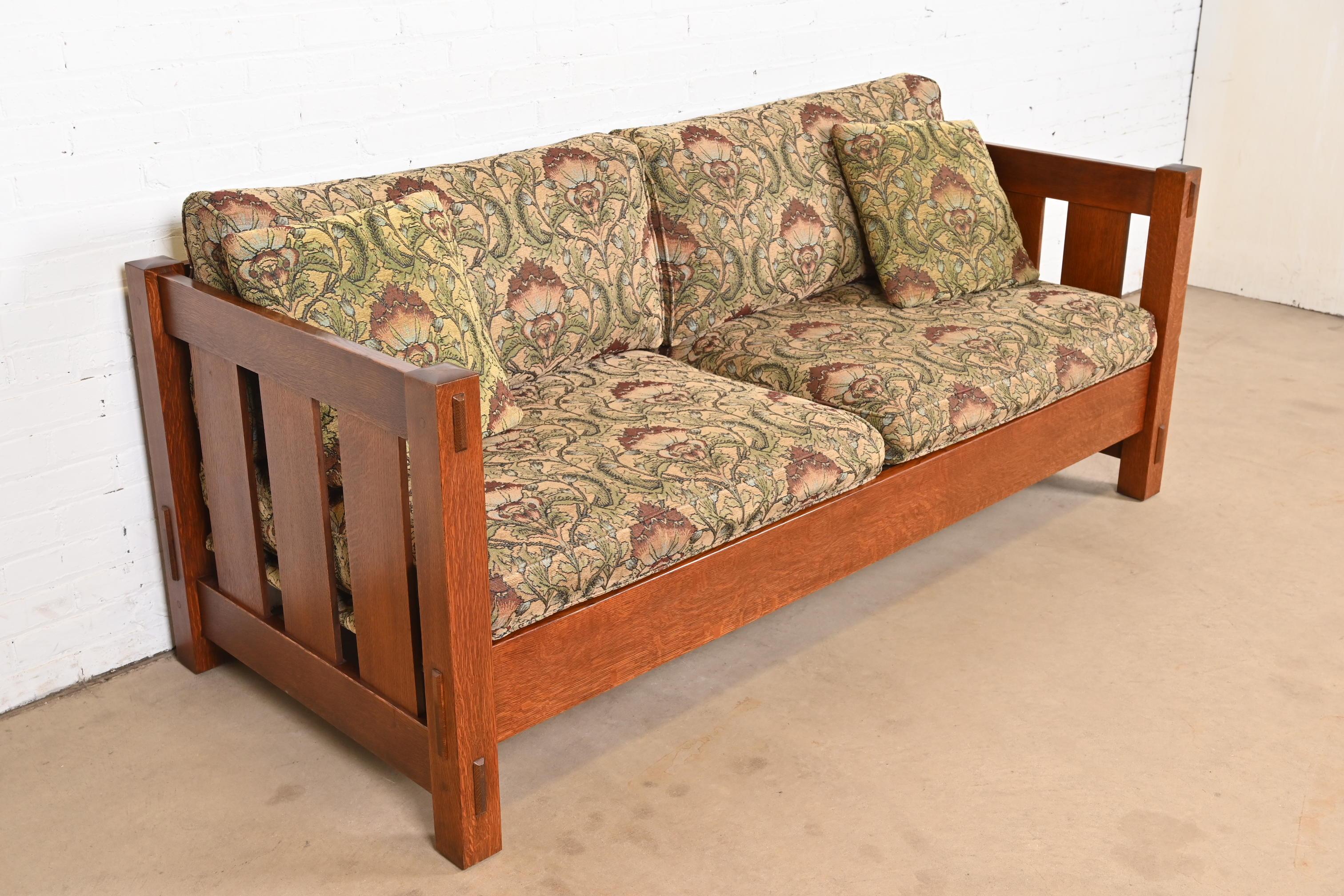 Sofá Settle Stickley Mission Oak Arts & Crafts en Bueno estado para la venta en South Bend, IN