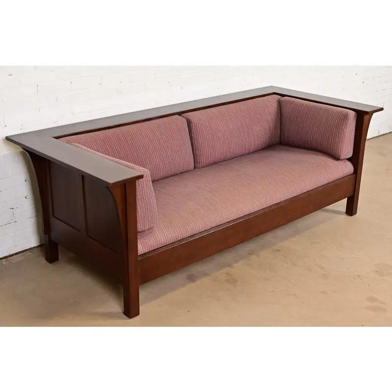 Sofá Settle Stickley Mission Oak Arts & Crafts en Bueno estado para la venta en South Bend, IN